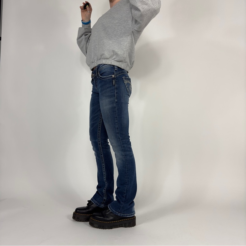 Y2k Low-Waisted “Silver” Jeans